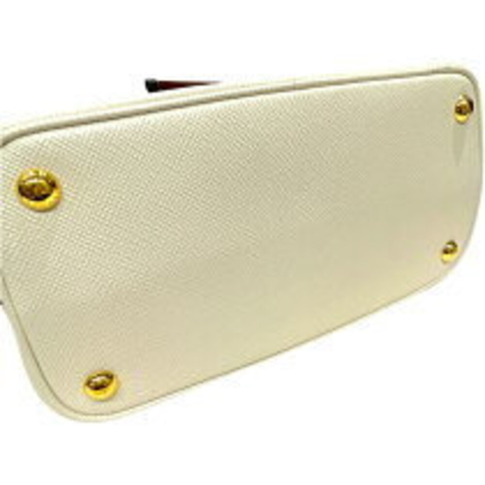 Prada Double Handbag White Saffiano Leather - Picture 10 of 11